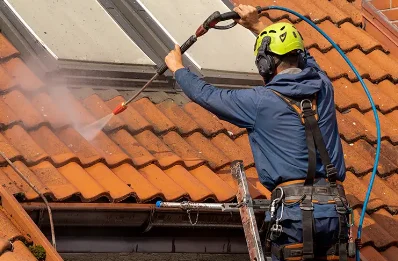 Démoussage et hydrofuge de toiture à Molèdes